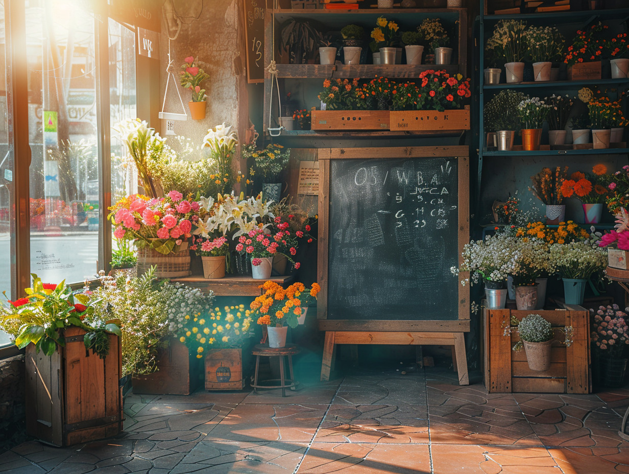 fleurs marché