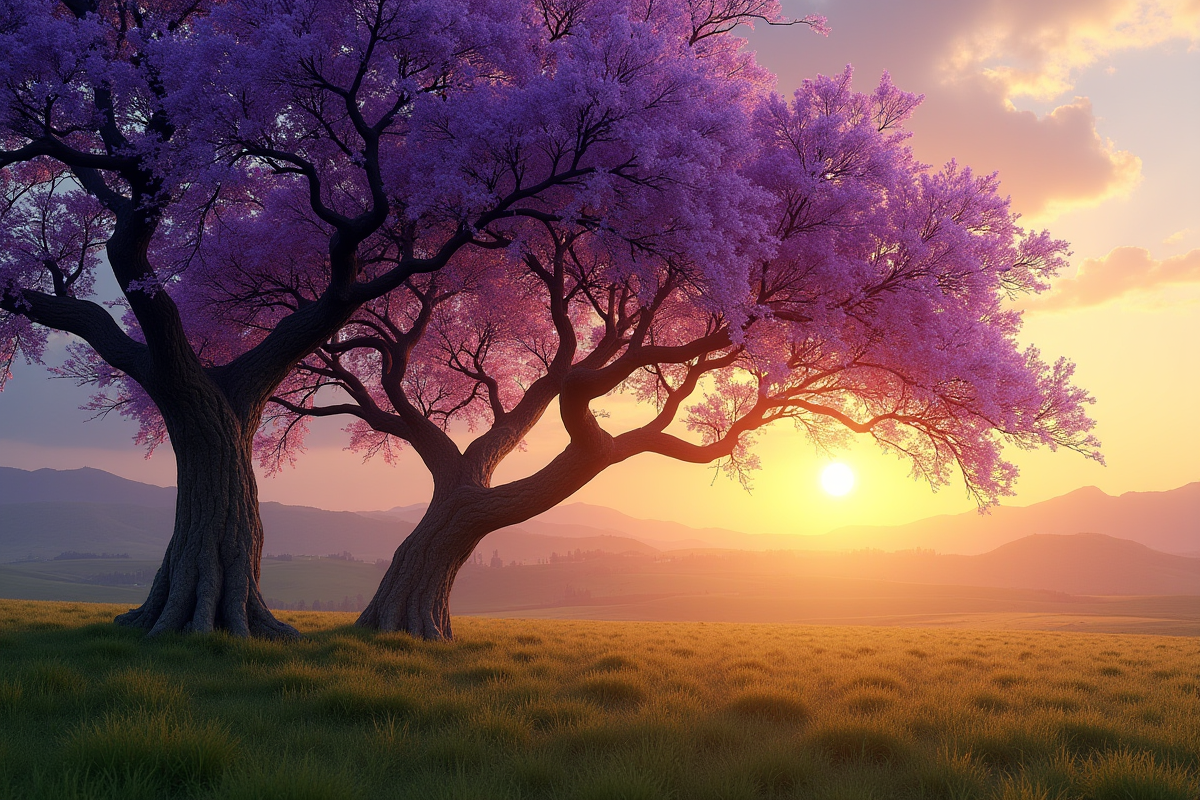 jacaranda fleurs